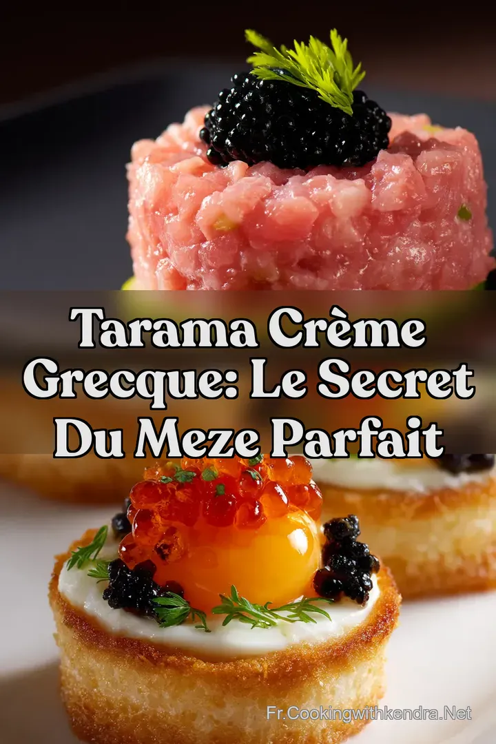 Tarama Cr&egrave;me Grecque: Le Secret du Meze Parfait
