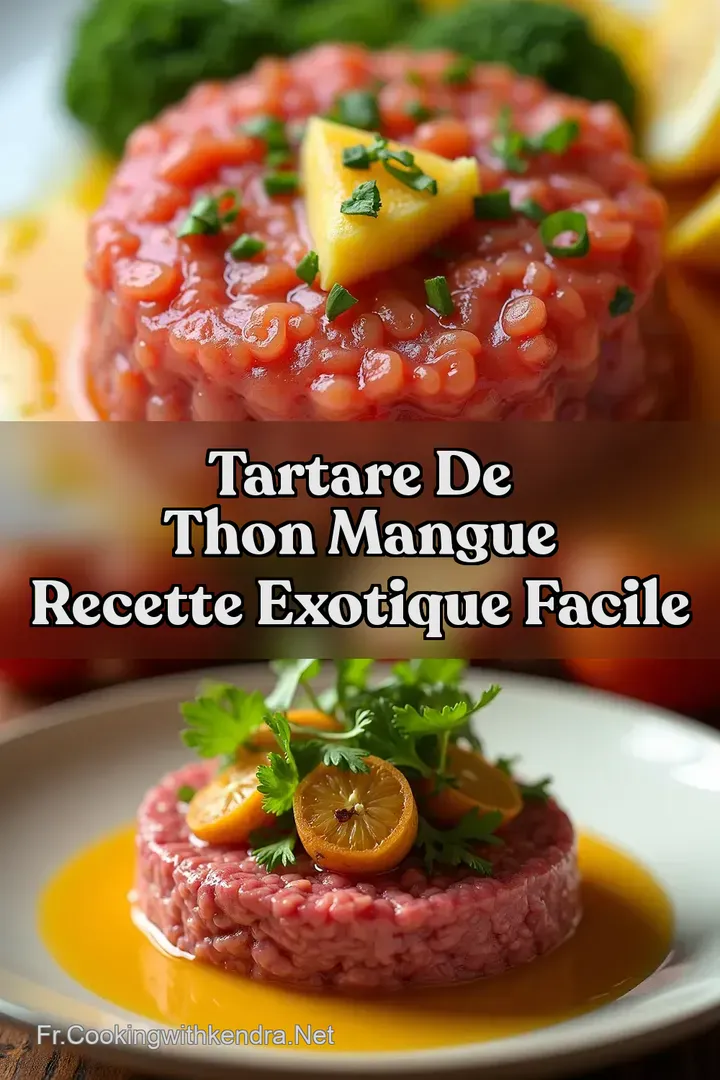 Tartare de Thon Mangue Recette Exotique Facile