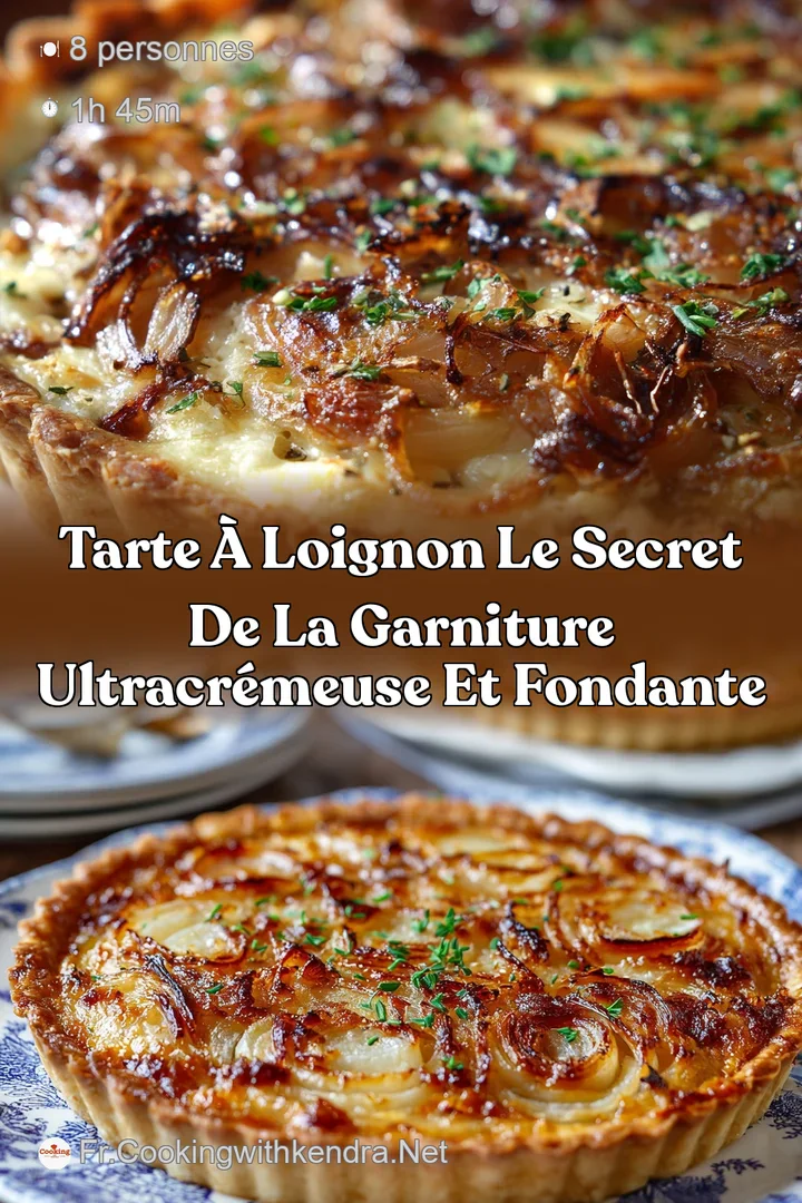 Tarte &agrave; loignon Le secret de la garniture ultracr&eacute;meuse et fondante