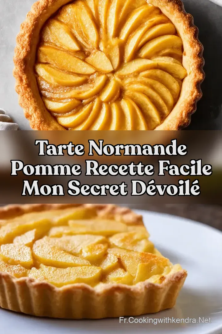 Tarte Normande Pomme Recette Facile Mon Secret D&eacute;voil&eacute;