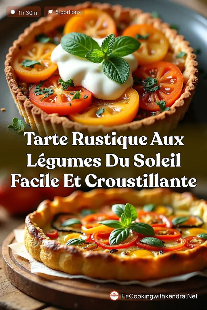 Tarte Rustique aux L&eacute;gumes du Soleil Facile et Croustillante