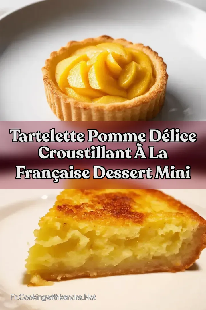 Tartelette Pomme D&eacute;lice Croustillant &agrave; la Fran&ccedil;aise Dessert Mini
