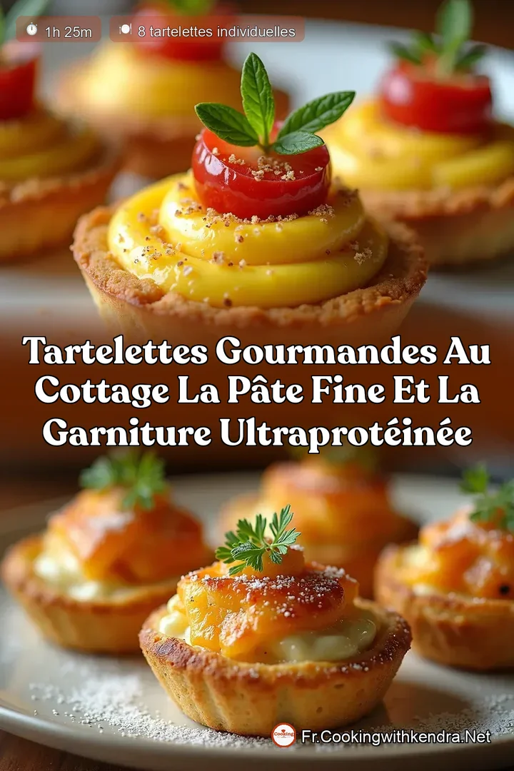 Tartelettes Gourmandes au Cottage La P&acirc;te Fine et la Garniture UltraProt&eacute;in&eacute;e