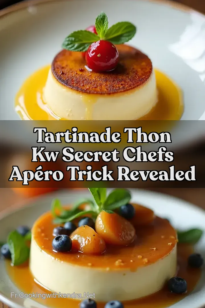 Tartinade Thon kw Secret Chefs Ap&eacute;ro Trick Revealed
