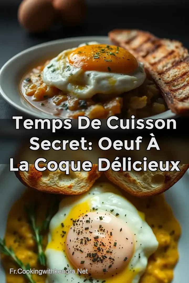 Temps de Cuisson Secret: Oeuf &agrave; la Coque D&eacute;licieux