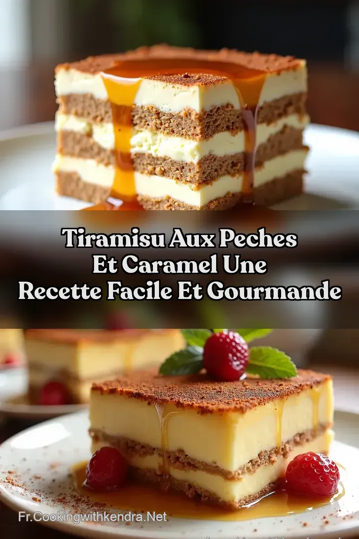 Tiramisu Aux Peches et Caramel Une Recette Facile et Gourmande