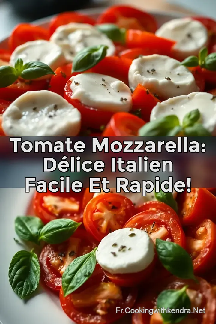 Tomate Mozzarella: D&eacute;lice Italien Facile et Rapide!