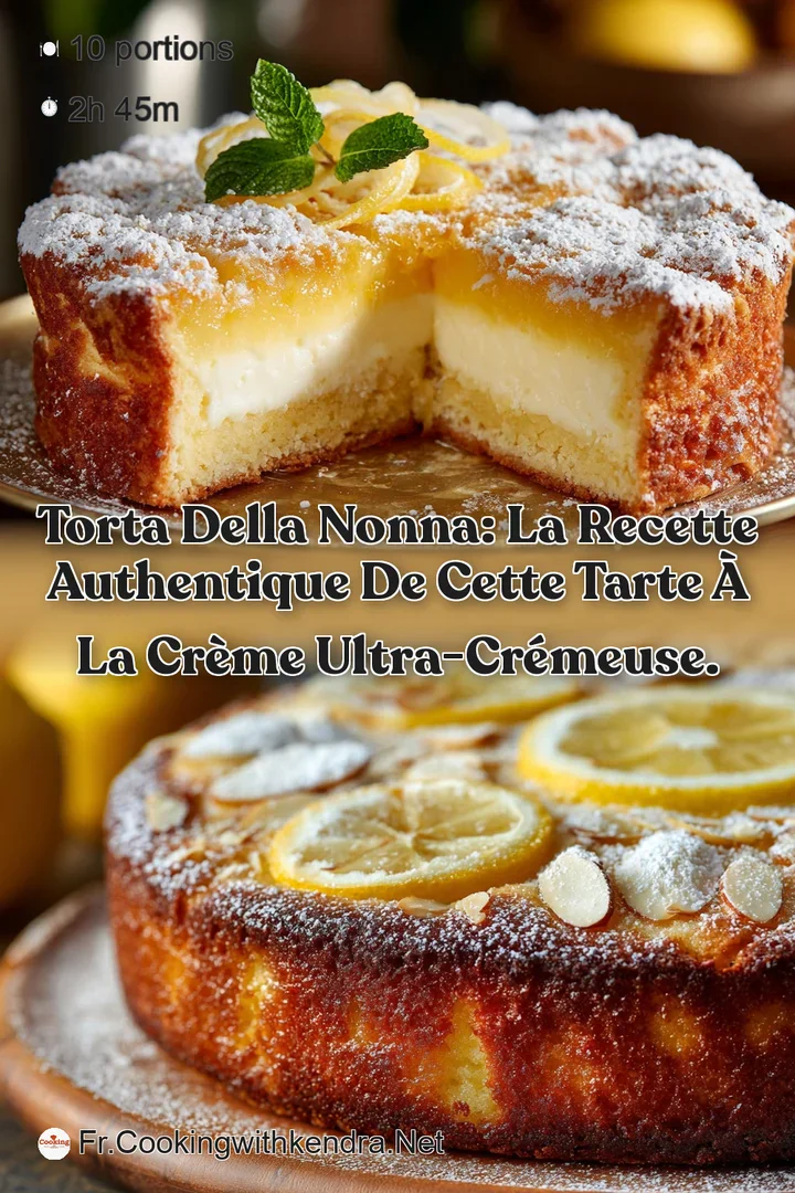 Torta della Nonna: La recette authentique de cette tarte &agrave; la cr&egrave;me ultra-cr&eacute;meuse.