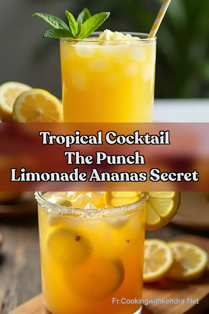 Tropical Cocktail The Punch Limonade Ananas Secret