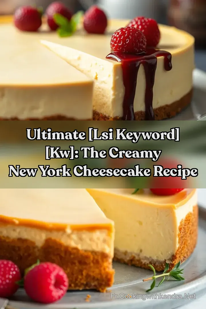 Ultimate [LSI keyword] [kw]: The Creamy New York Cheesecake Recipe