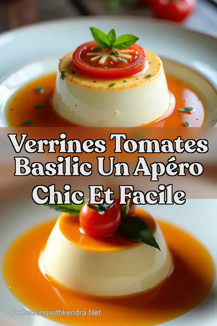 Verrines Tomates Basilic Un Ap&eacute;ro Chic et Facile