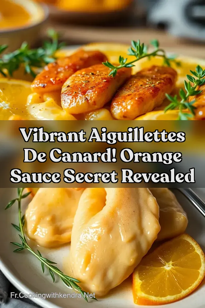 Vibrant Aiguillettes De Canard! Orange Sauce Secret Revealed