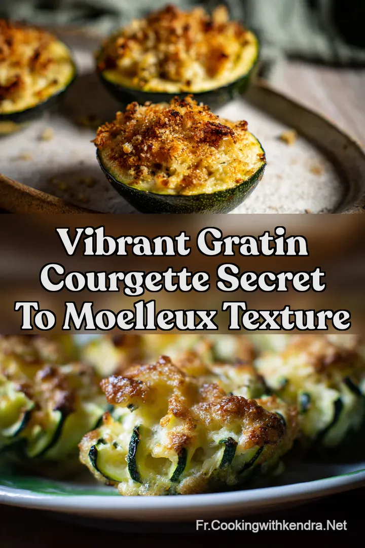 Vibrant Gratin Courgette Secret to Moelleux Texture