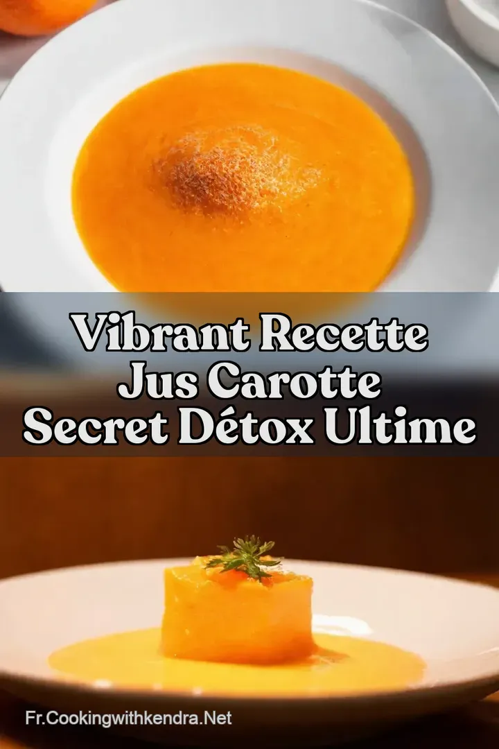 Vibrant Recette Jus Carotte Secret D&eacute;tox Ultime