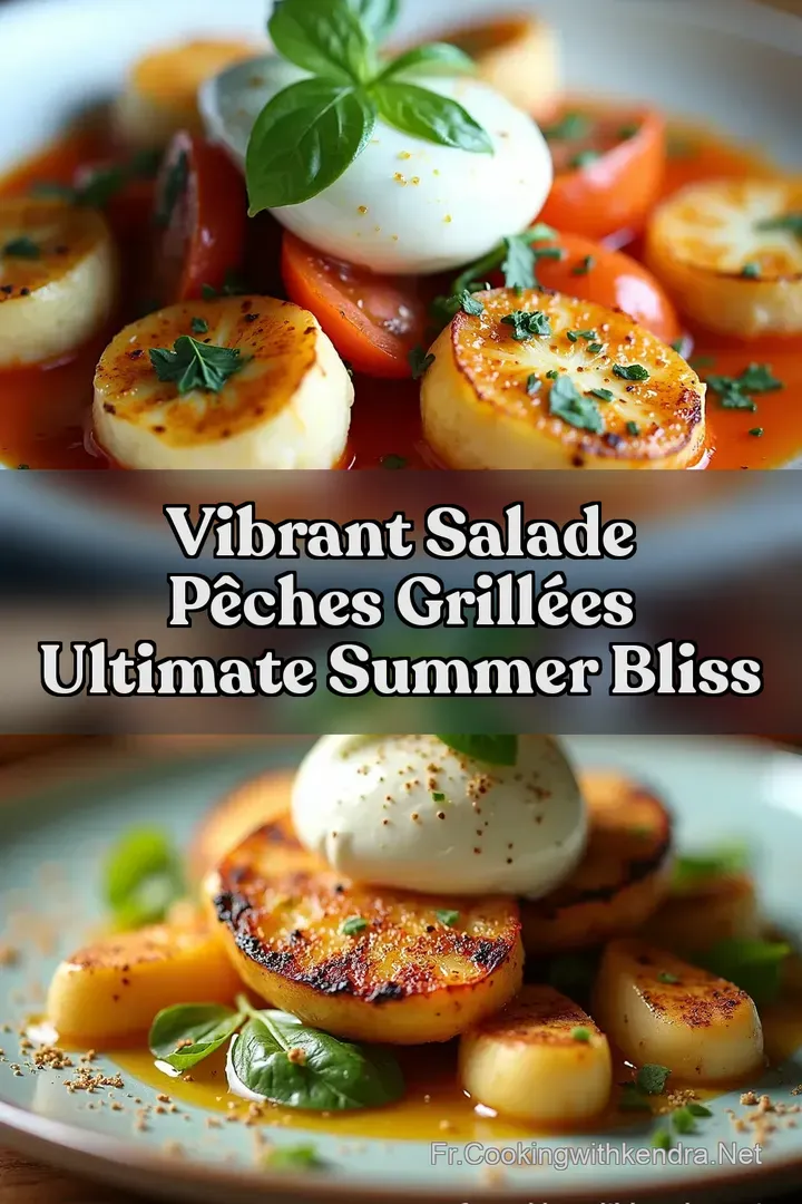 Vibrant Salade P&ecirc;ches Grill&eacute;es Ultimate Summer Bliss