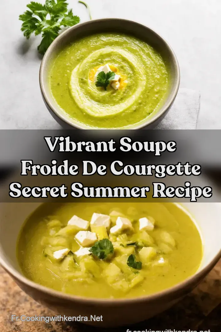 Vibrant Soupe Froide de Courgette Secret Summer Recipe