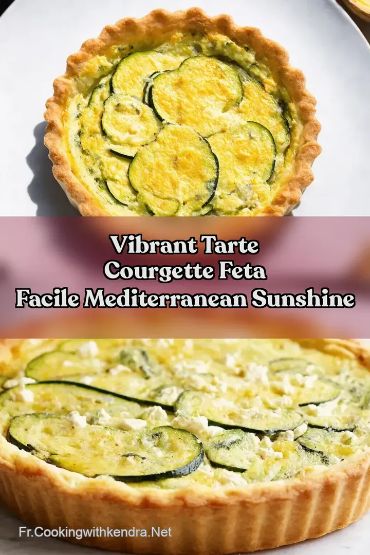 Vibrant Tarte Courgette Feta Facile Mediterranean Sunshine