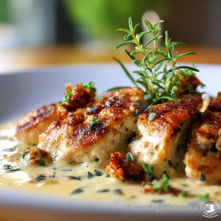 Aiguillettes De Poulet Sauce Cr&eacute;m&eacute;e Au Chorizo La Meilleure Sauce Cr&eacute;meuse presentation