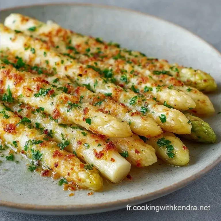 Asperge Blanche Gratin&eacute;e au Parmesan: Recette Maison