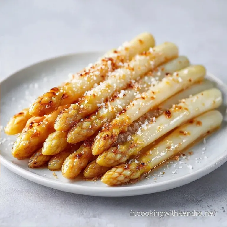 Asperges Blanches Po&ecirc;l&eacute;es : Beurr&eacute;es et Croquantes