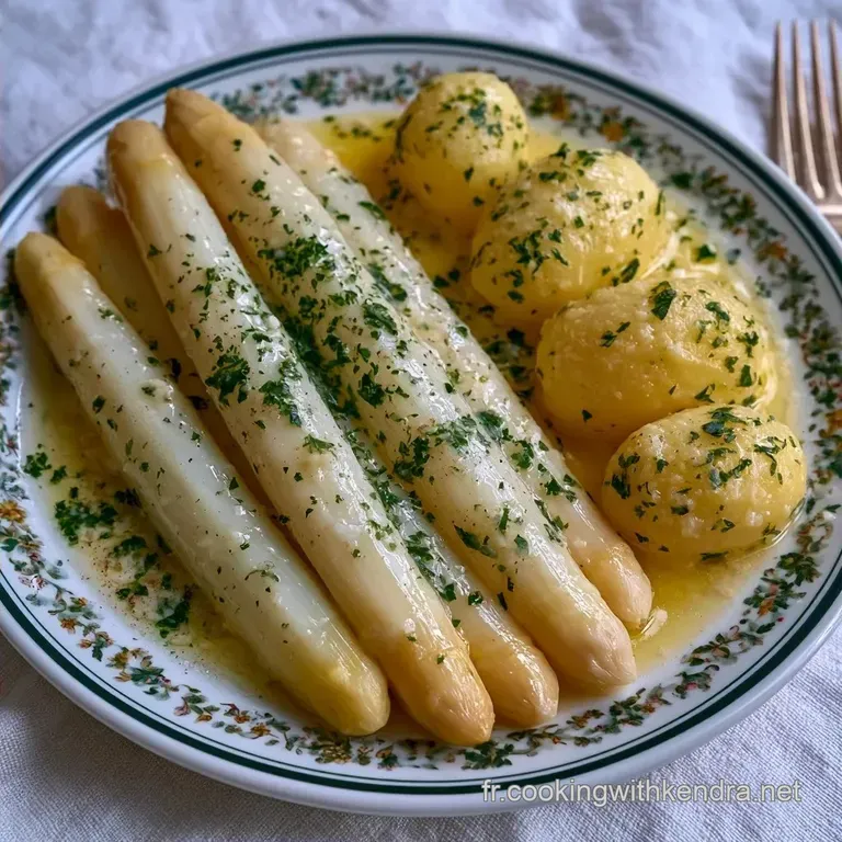 Asperges Blanches Pommes Vapeur: Fondantes et Croquantes