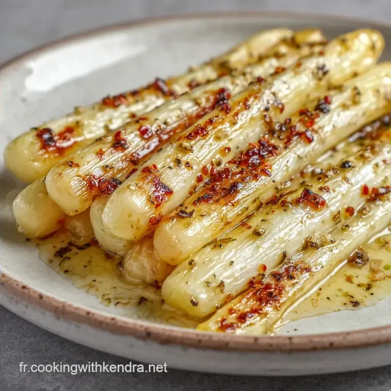 Asperges Blanches R&ocirc;ties au Four: C&oelig;ur Fondant