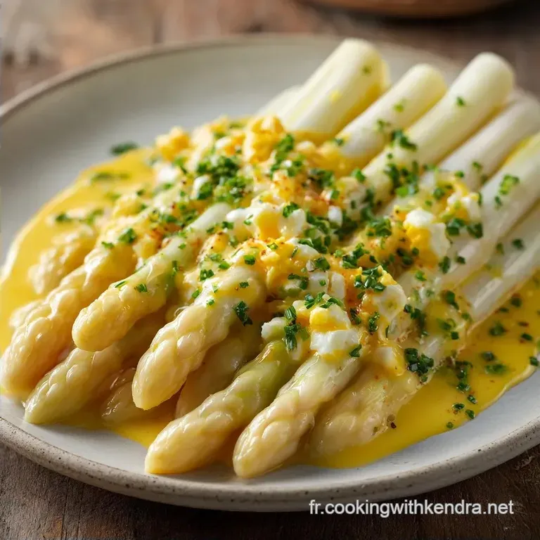 Asperges Blanches Sauce Froide: Onctueuse et Croquante