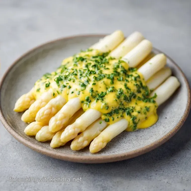 Asperges Blanches Sauce Gribiche: Fondantes et Acidul&eacute;es