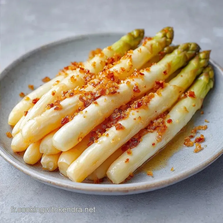 Asperges Blanches Saut&eacute;es &Agrave; L Ail: Croquantes et Dor&eacute;es