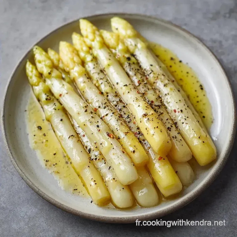 Asperges Blanches Vapeur: Fondantes et Beurr&eacute;es