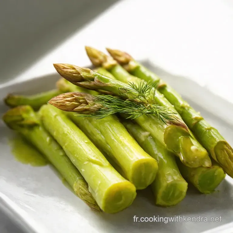 Asperges Vertes &agrave; lEau Bouillante Sauce Mousseline Divine
