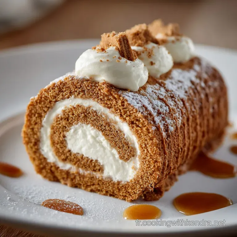 Biskuitrolle de No&euml;l Pain d&Eacute;pice Cr&egrave;me Mascarpone et Sp&eacute;culoos
