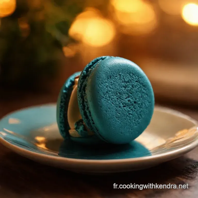 Blue Lagoon Macarons a Tropical Getaway in Every Bite presentation
