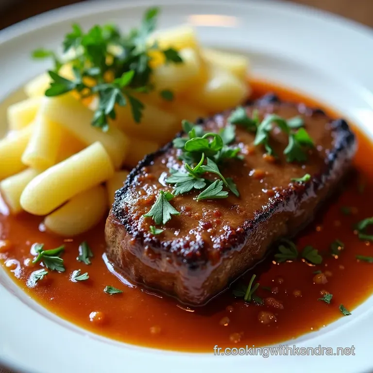 Boeuf Brais&eacute; Fondant Sauce Riche et Pur&eacute;e Velout&eacute;e