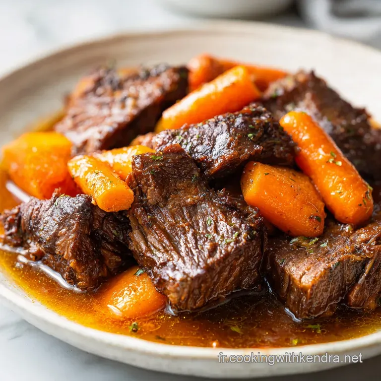 Boeuf Paleron Mijot&eacute; aux Carottes