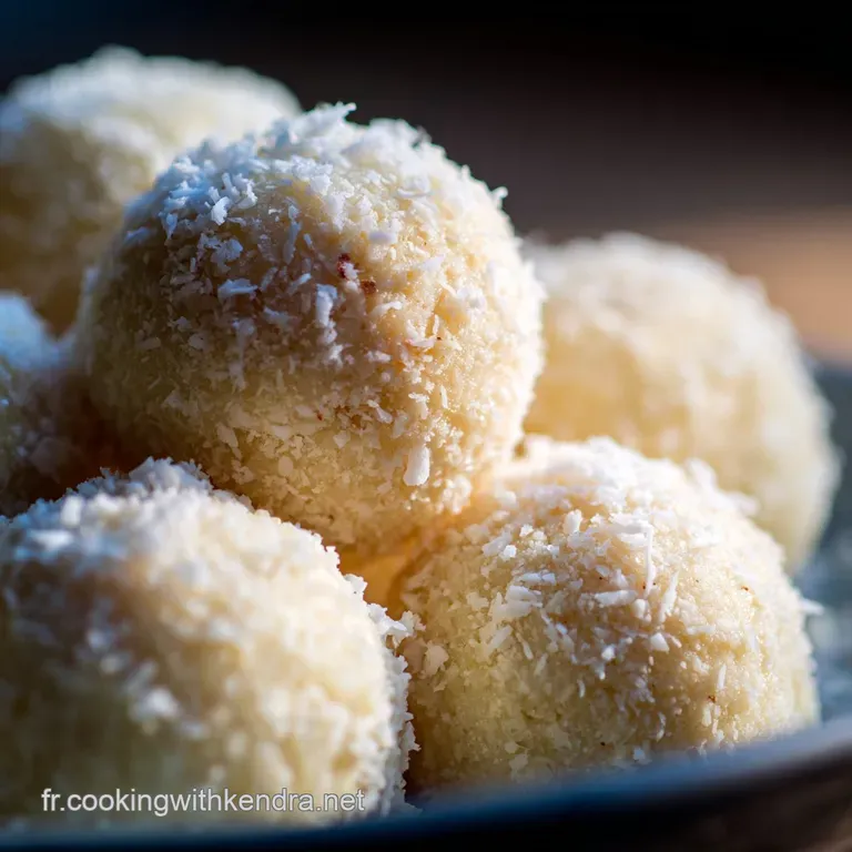 Boules De Coco Fa&ccedil;on Raffaello Le D&eacute;lice Express Sans Cuisson presentation