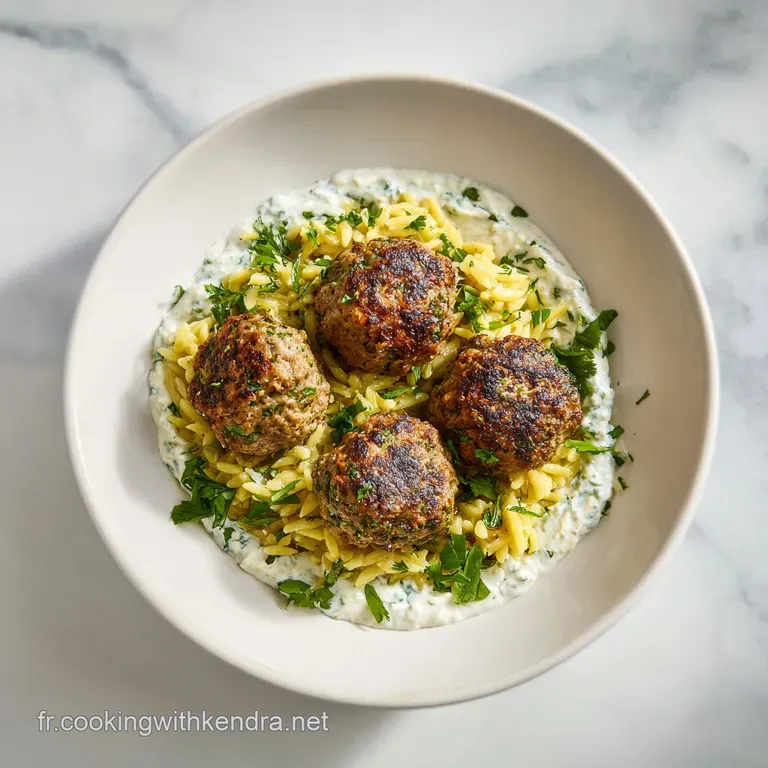 Boulettes Grecques Et Orzo Citronn&eacute;: Onctueux