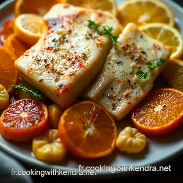 Cabillaud Aux Agrumes Et &Eacute;pices &mdash; Un Festin Frais Et Zesty! presentation