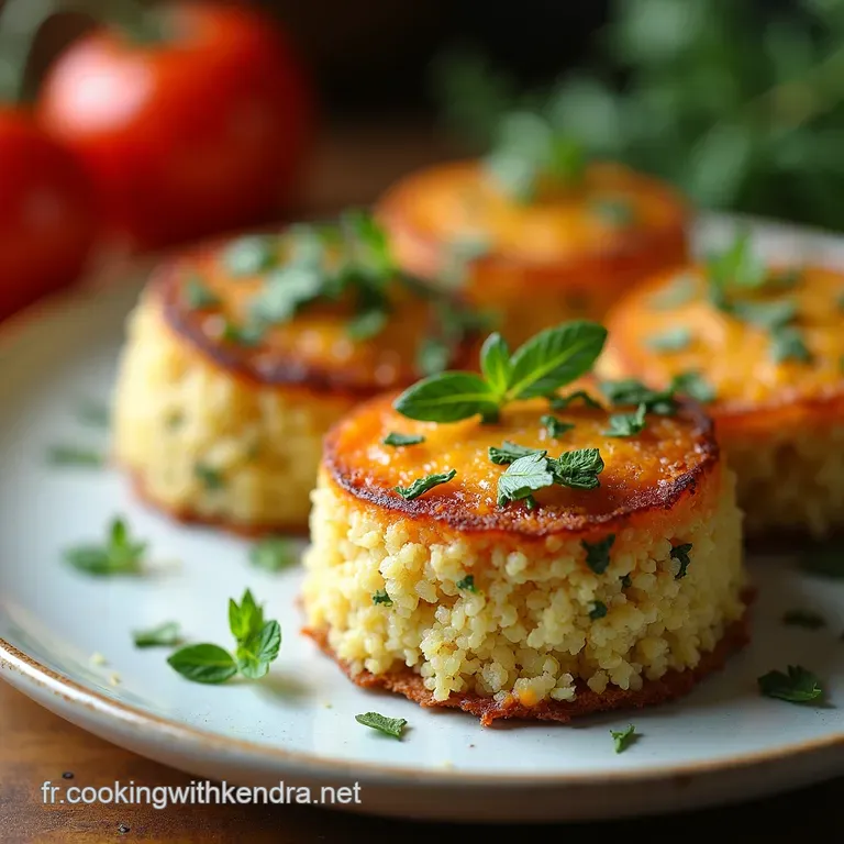 Cake Proven&ccedil;al Sans Gluten Quinoa Pois Chiches Herbes presentation