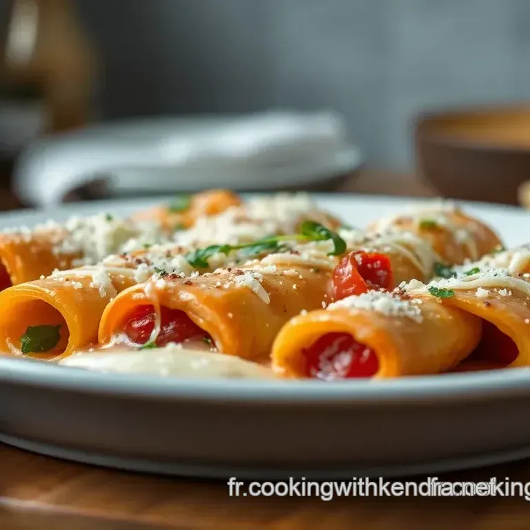 Cannelloni de Tacaud &Eacute;pinards et Ch&egrave;vre Frais