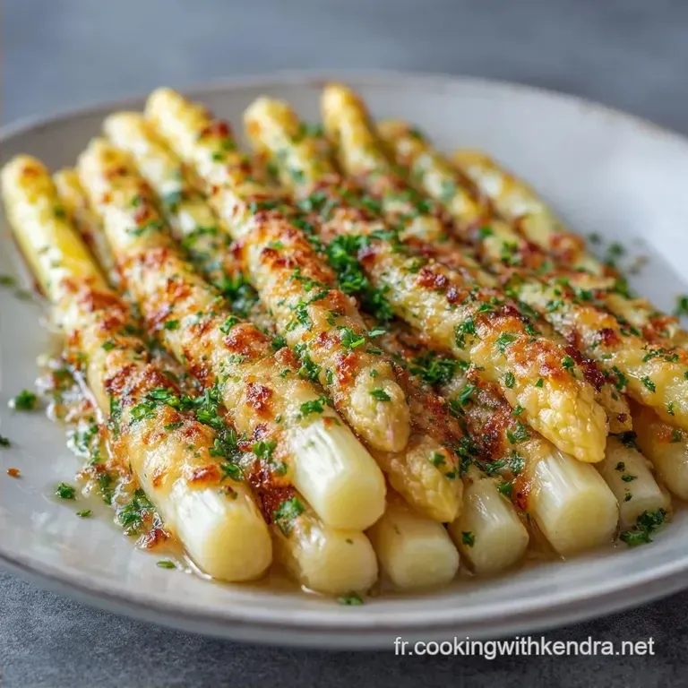 Cassolette d Asperges Blanches au Four: Gratin&eacute;e