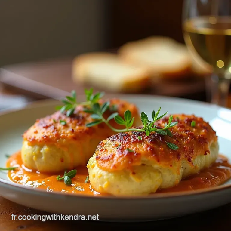 Cassolettes De Poulet Fondantes Au Maroilles Et Frites Croustillantes Maison presentation