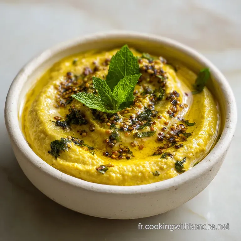 A swirl of glossy aubergine caviar, artfully plated with a drizzle of olive oil and a sprinkle of fresh herbs. Rustic eleg...