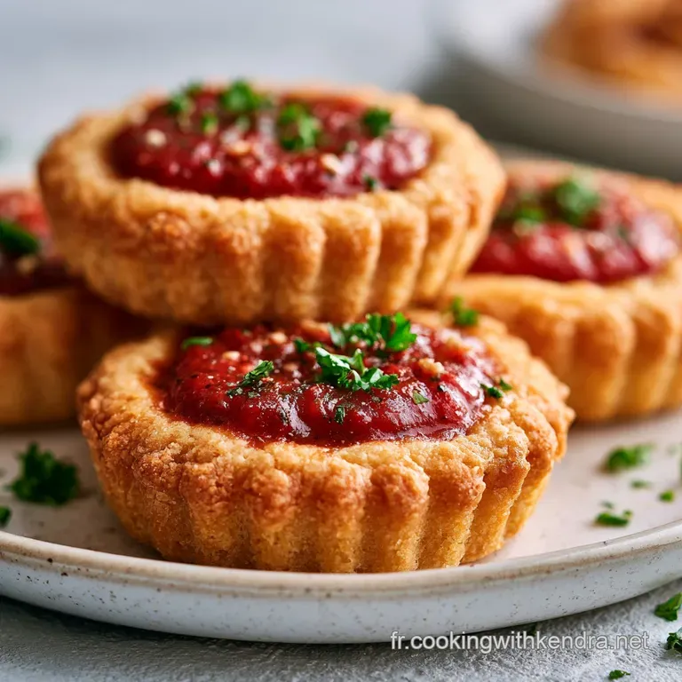 Mini Charlottes au Ch&egrave;vre et Poivrons Rouges