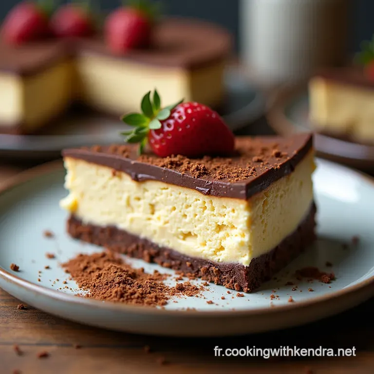 Le NoBake de Luxe Cheesecake au Chocolat Intense et sa Croustillante de Sp&eacute;culoos