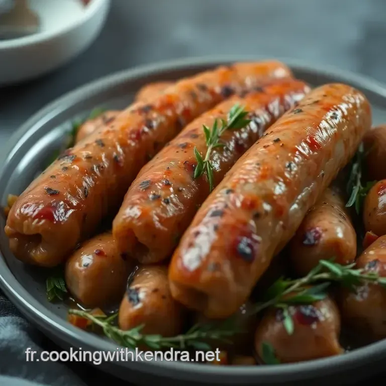 Chipolatas Parfaites : Saucisses De Porc Grill&eacute;es &Agrave; La Haute Cuisine presentation