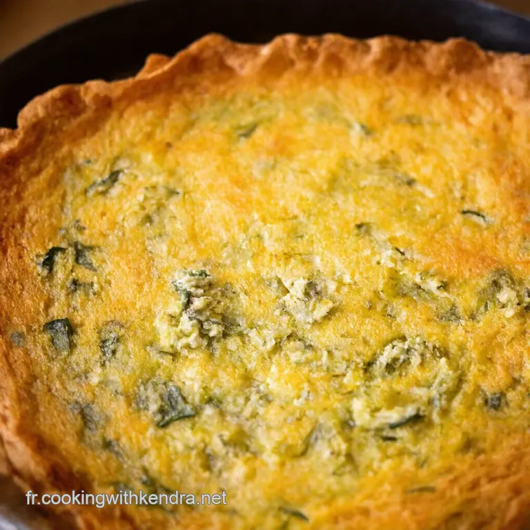 Clafoutis Aux Courgettes Gorgonzola Et Pignons presentation