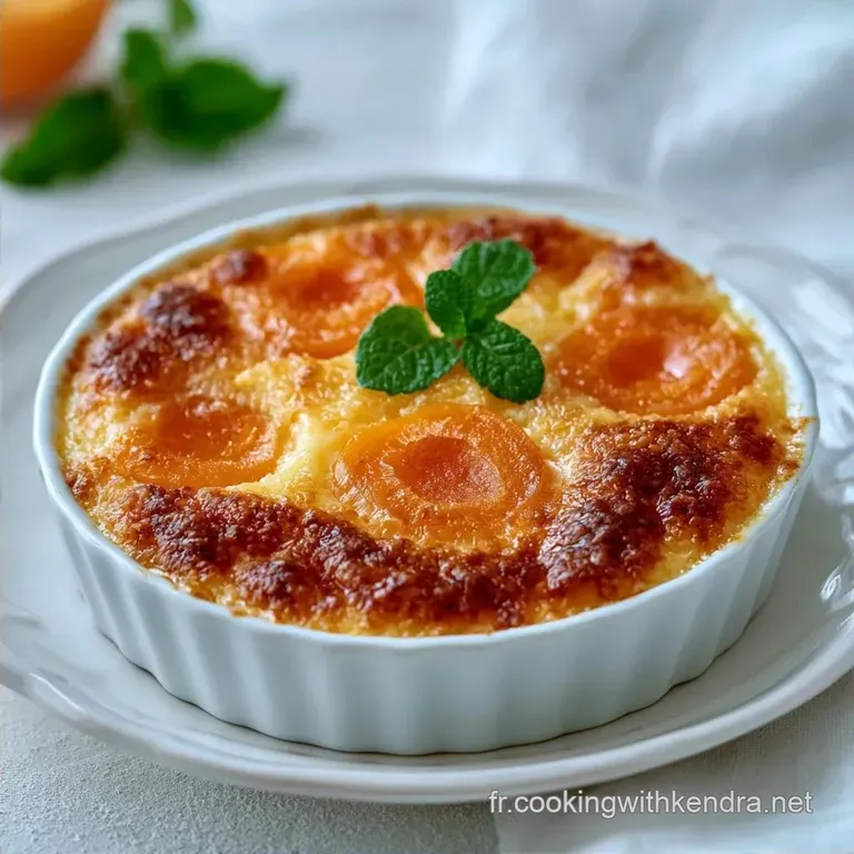 Clafoutis Coco Abricot: C&oelig;ur Fruit&eacute;