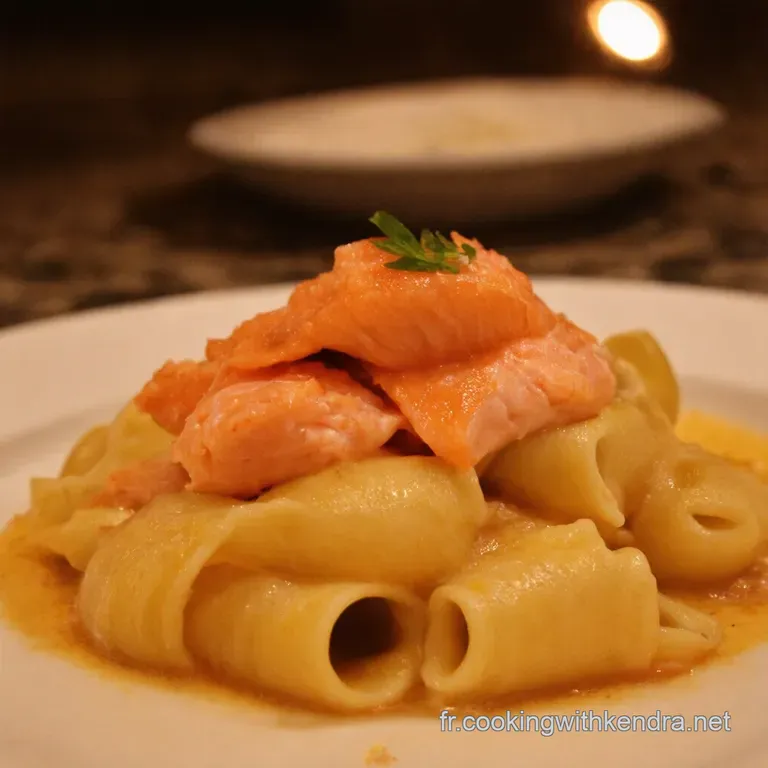 Conchiglioni Op&eacute;ra Au Saumon Et Mascarpone presentation