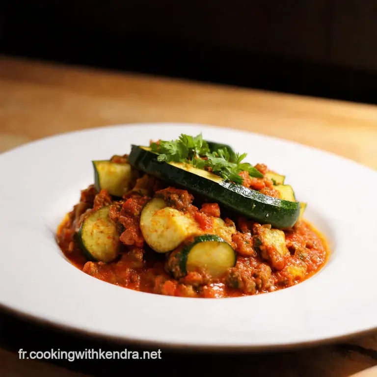 Courgettes &Agrave; La Bolognaise Un Classique Revisit&eacute; presentation